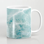 Clear blue water | Colorful ocean photography print | Turquoise sea | Square  Coffee Mug Gallery Image 1