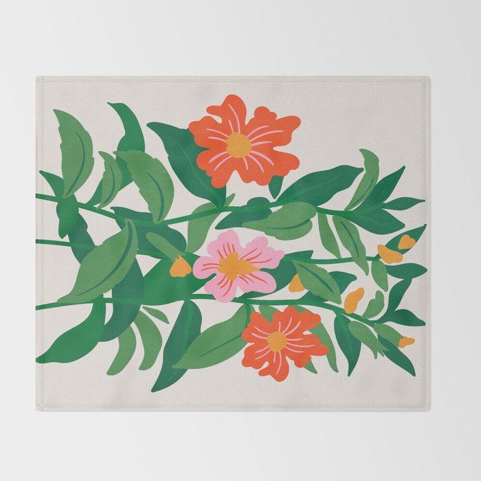 Botanica 02: Matisse Edition Throw Blanket Gallery Image 2