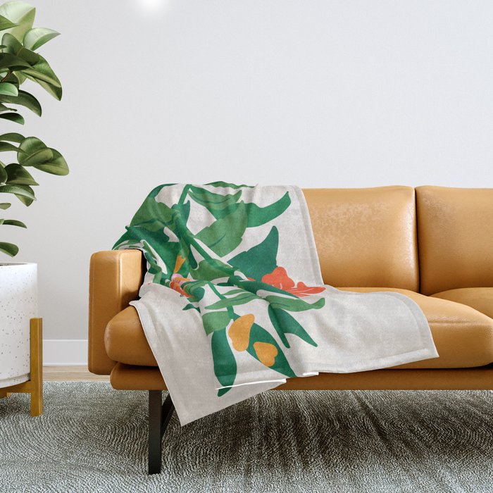 Botanica 02: Matisse Edition Throw Blanket Gallery Image 1