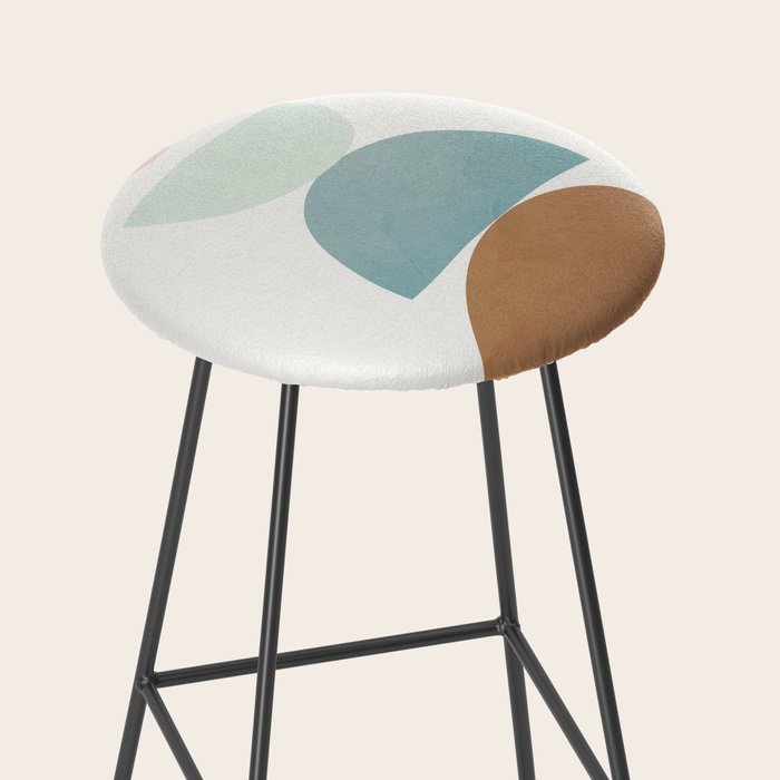 Soft Abstract Shapes 06 Stool Gallery Image 2