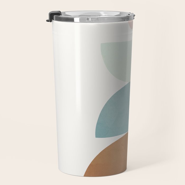 Soft Abstract Shapes 06 Travel Mug Gallery Image 3