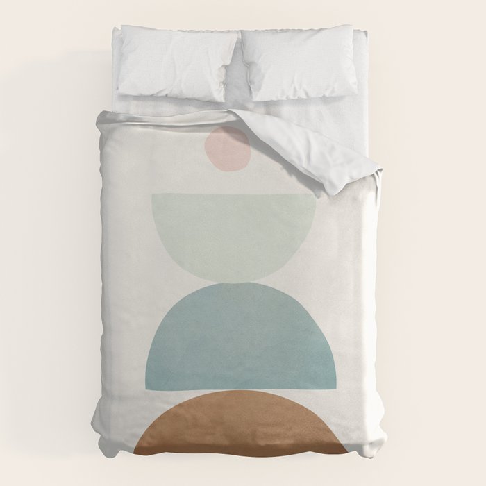 Soft Abstract Shapes 06 Duvet Cover Gallery Image 6