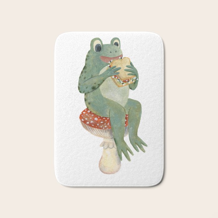 frog's sandwich Bath Mat