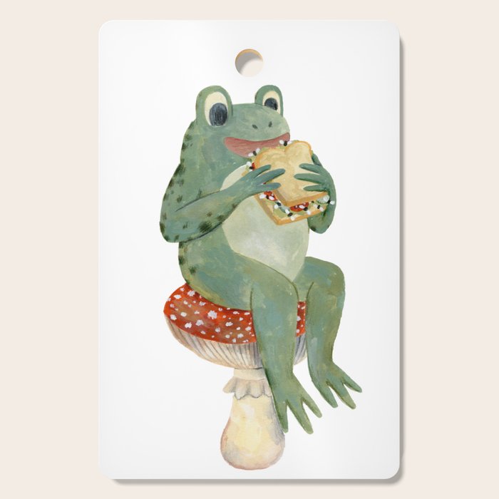 frog's sandwich Cutting Board Gallery Image 1