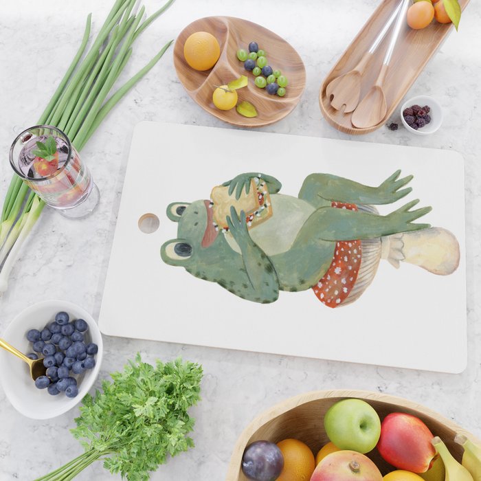frog's sandwich Cutting Board Gallery Image 2