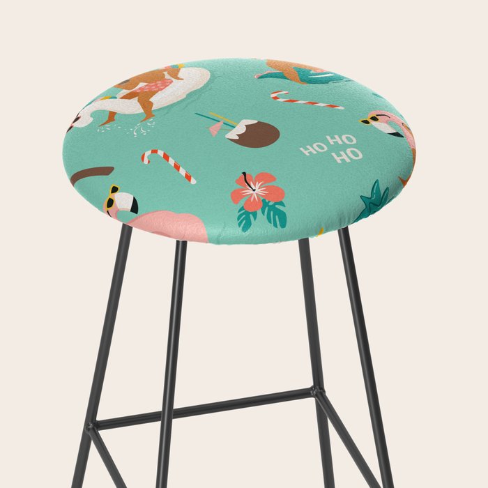 Hot Santa on vacation Stool Gallery Image 2