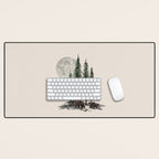 Full Moon Rising Desk Mat Gallery Image 1