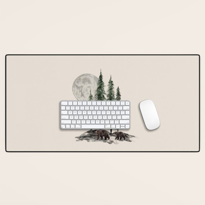 Full Moon Rising Desk Mat Gallery Image 1