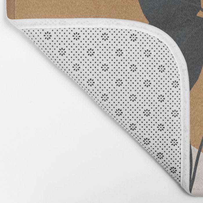 Minimalist Abstract Art Branch 5 Bath Mat Gallery Image 2