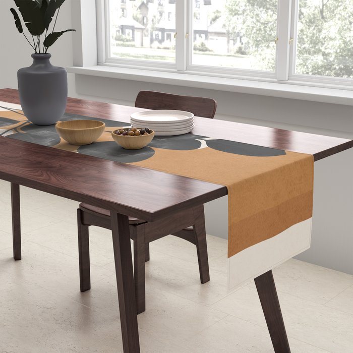 Minimalist Abstract Art Branch 5 Table Runner Gallery Image 2