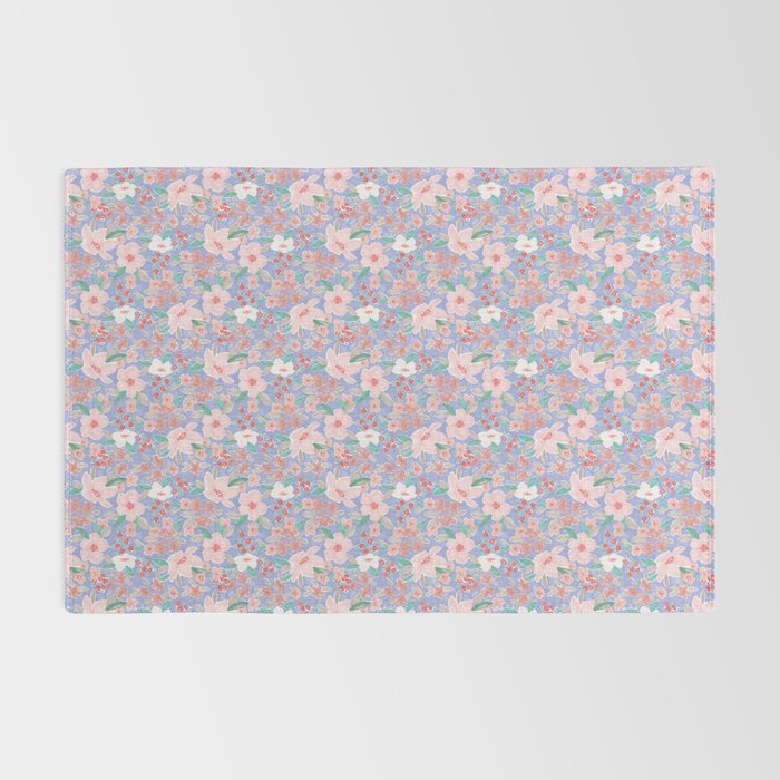 Marker Florals - Blue Coral Rug Gallery Image 2