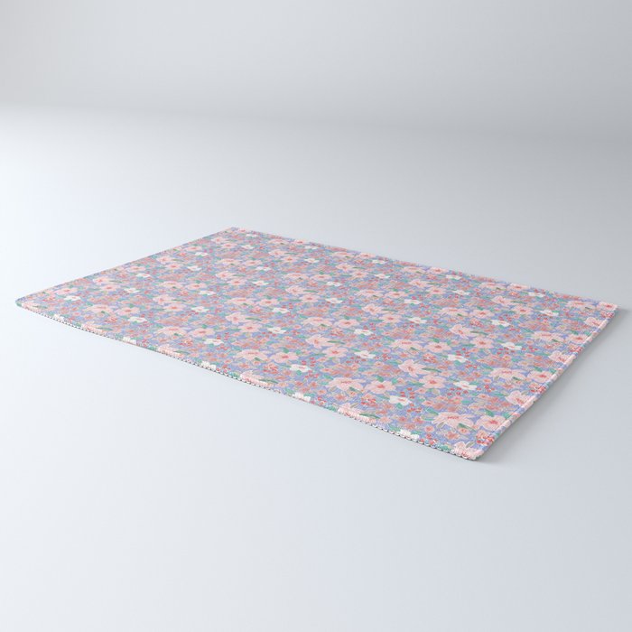 Marker Florals - Blue Coral Rug Gallery Image 3