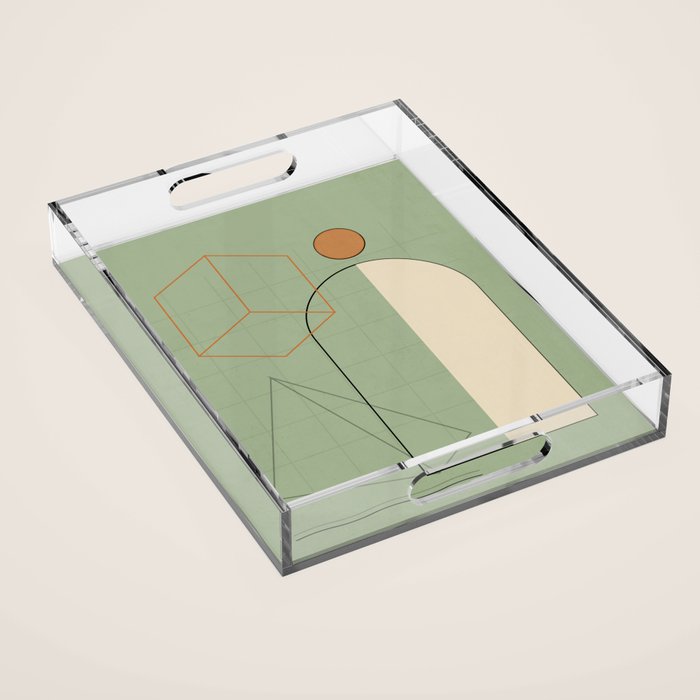 Geometric Shapes 6 Acrylic Tray Gallery Image 1