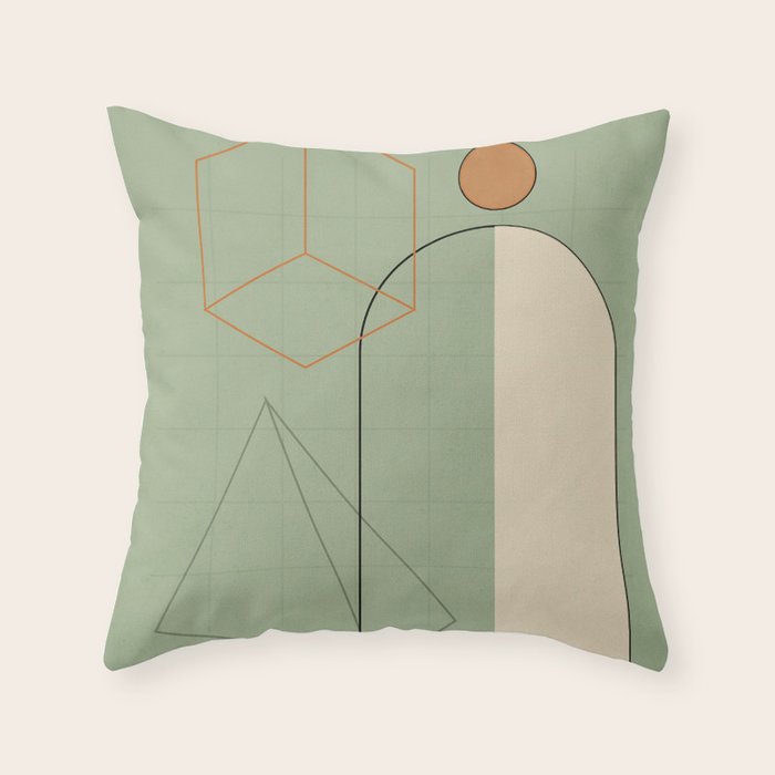 Geometric Shapes 6 Throw Pillow Gallery Image 6