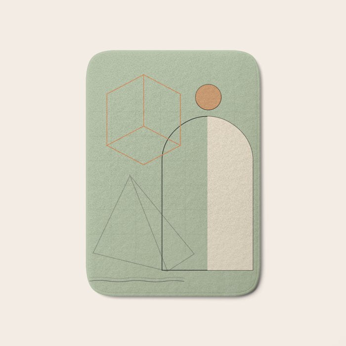 Geometric Shapes 6 Bath Mat Gallery Image 1