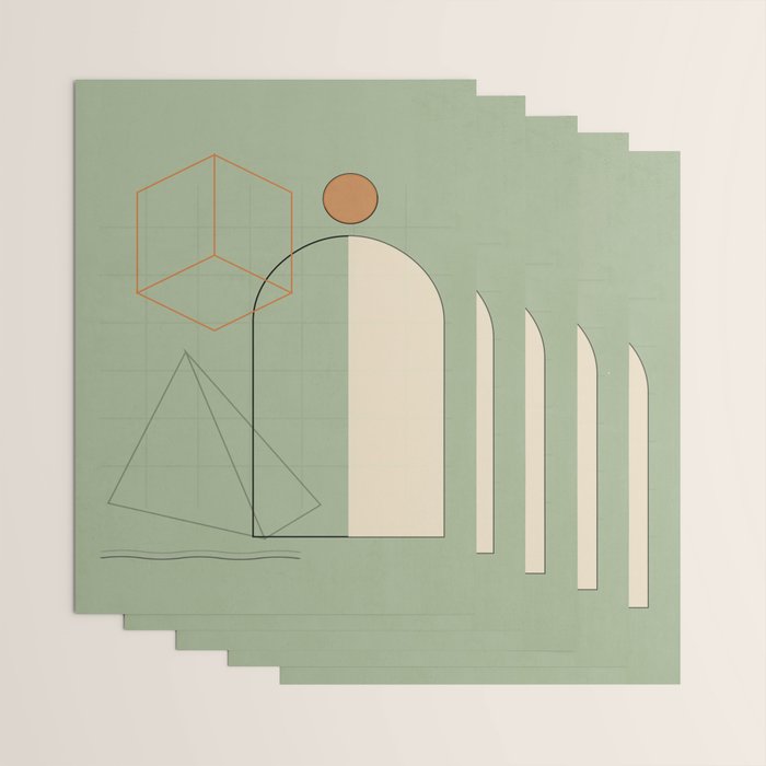 Geometric Shapes 6 Wrapping Paper Gallery Image 3