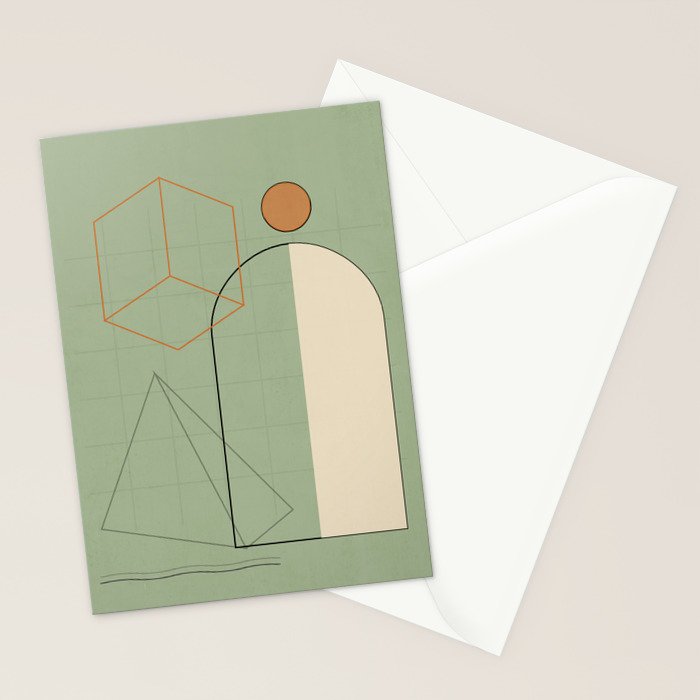 Geometric Shapes 6 Stationery Card Gallery Image 2
