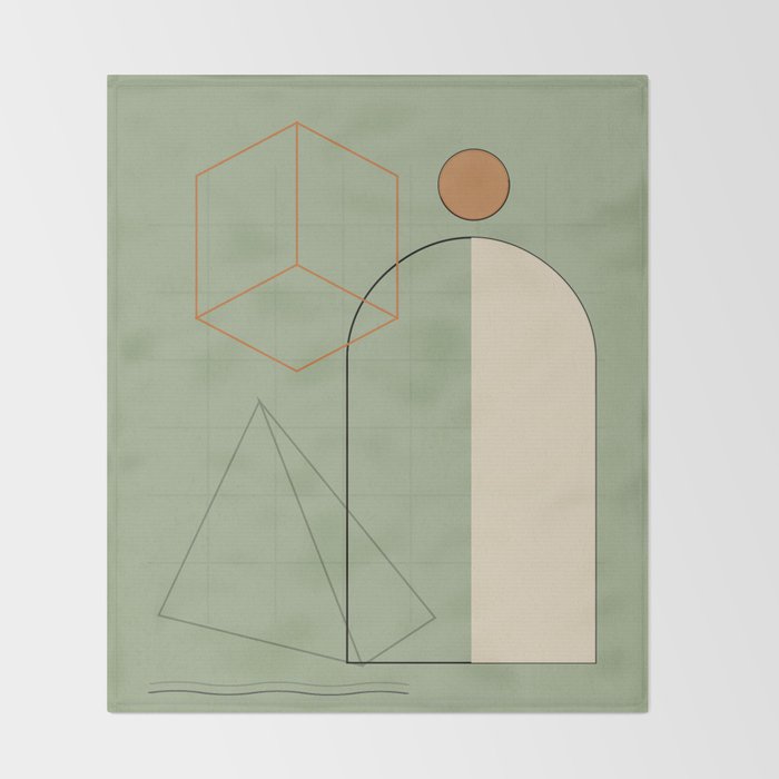 Geometric Shapes 6 Throw Blanket Gallery Image 2