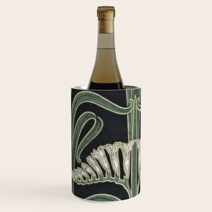 Art Nouveau Botanical Wine Chiller Gallery Image 3