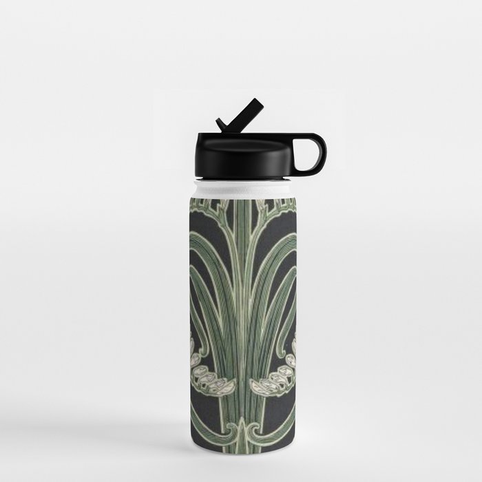 Art Nouveau Botanical Water Bottle Gallery Image 1