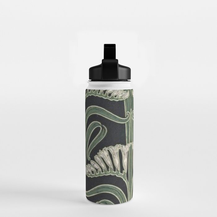 Art Nouveau Botanical Water Bottle Gallery Image 2