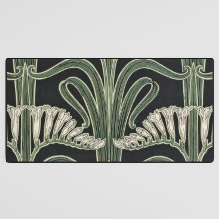 Art Nouveau Botanical Desk Mat Gallery Image 3