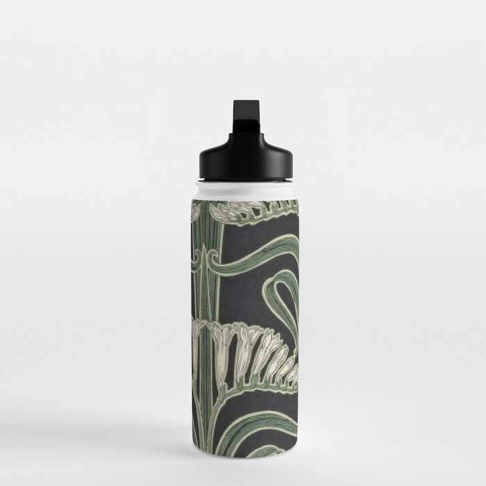 Art Nouveau Botanical Water Bottle Gallery Image 3