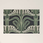 Art Nouveau Botanical Welcome Mat Gallery Image 1