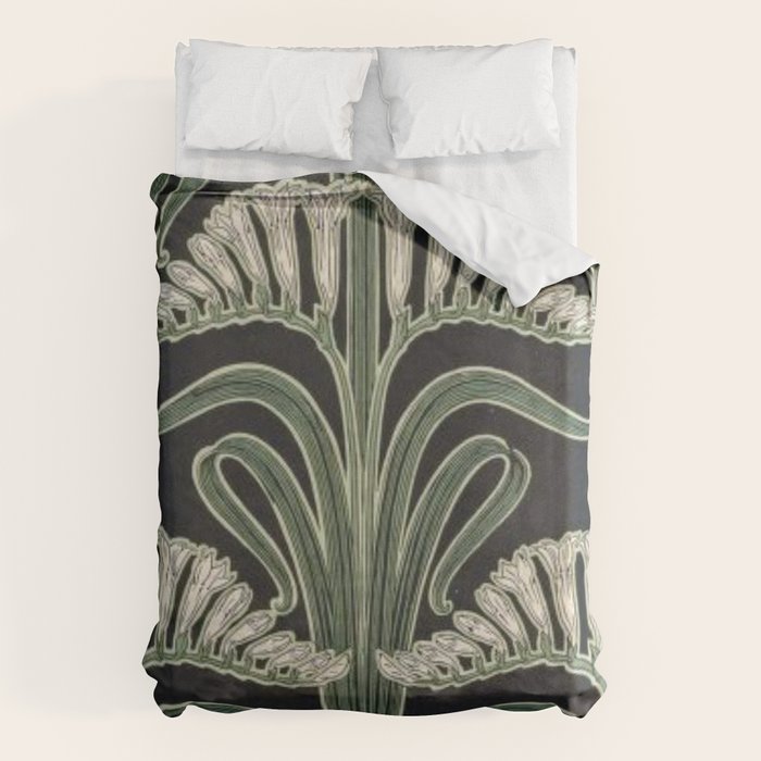 Art Nouveau Botanical Duvet Cover