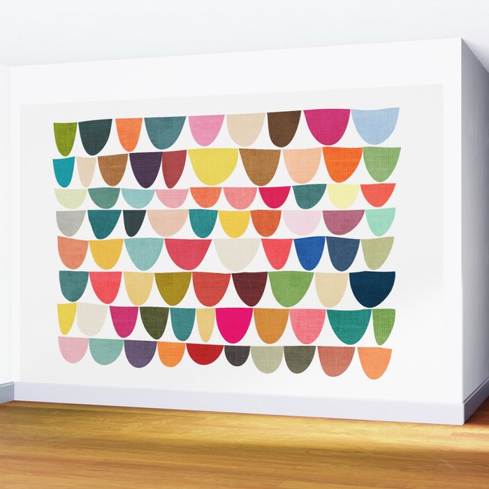 Fish scales pattern Wall Mural Gallery Image 2