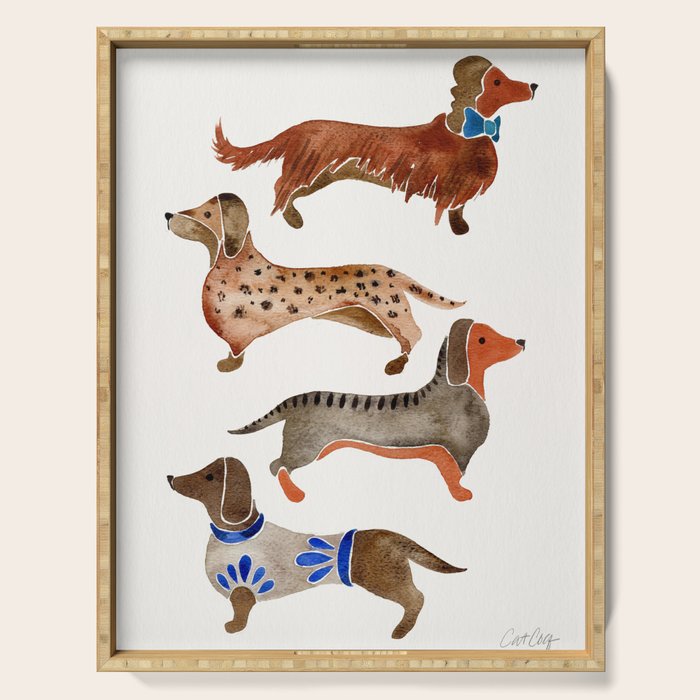Dachshunds Serving Tray Gallery Image 1