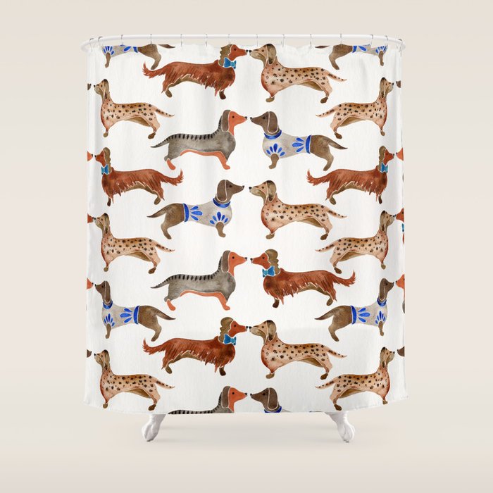 Dachshunds Shower Curtain Gallery Image 1
