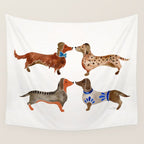 Dachshunds Wall Tapestry Gallery Image 4