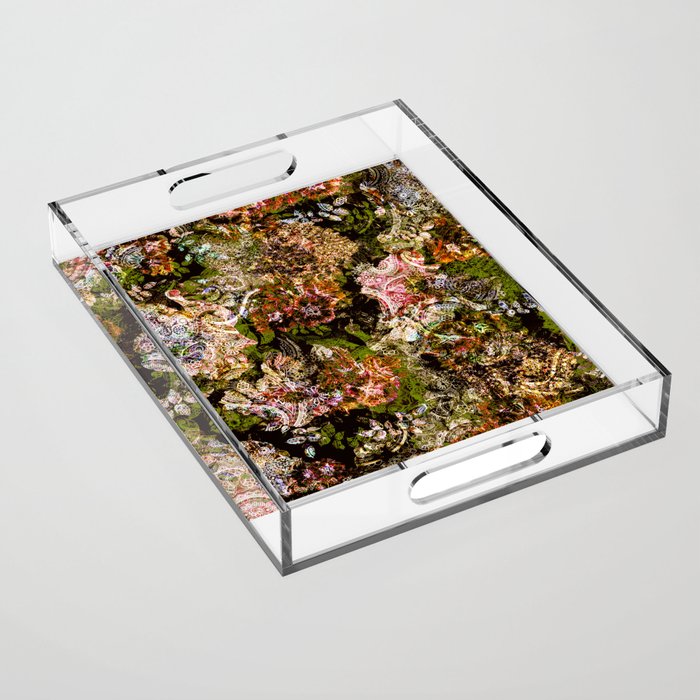 Cashmere Pattern Acrylic Tray Gallery Image 1