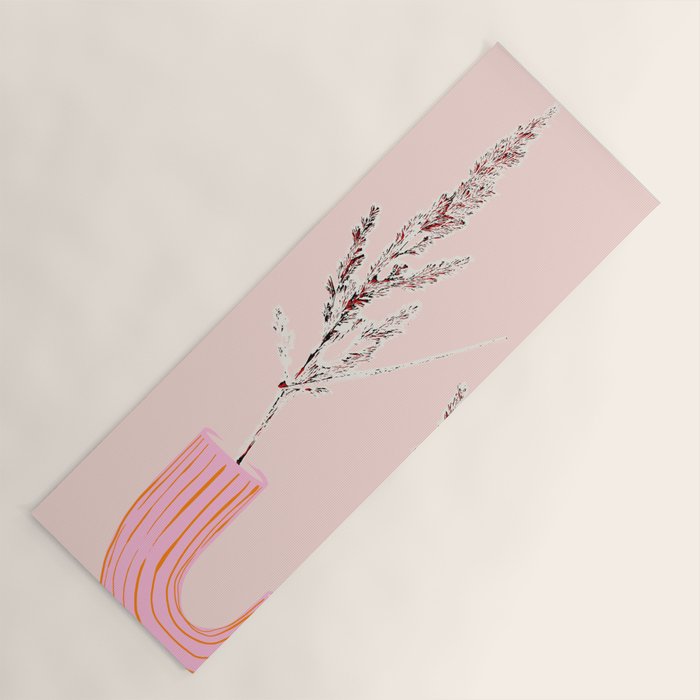 Plant based happyness Grasses 1 still life Yoga Mat Gallery Image 1