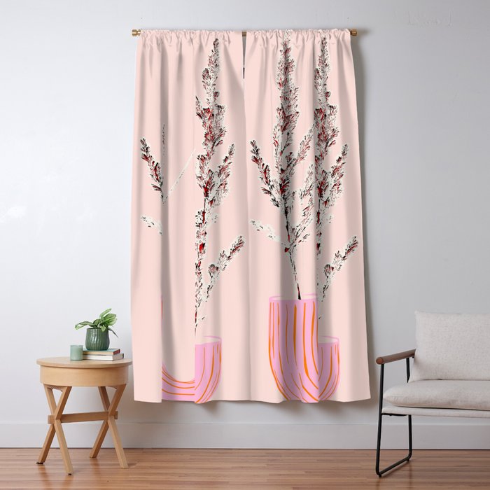 Plant based happyness Grasses 1 still life Window Curtain Gallery Image 1