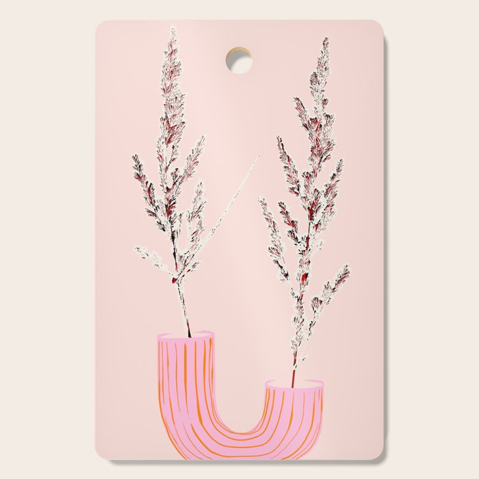 Plant based happyness Grasses 1 still life Cutting Board Gallery Image 1