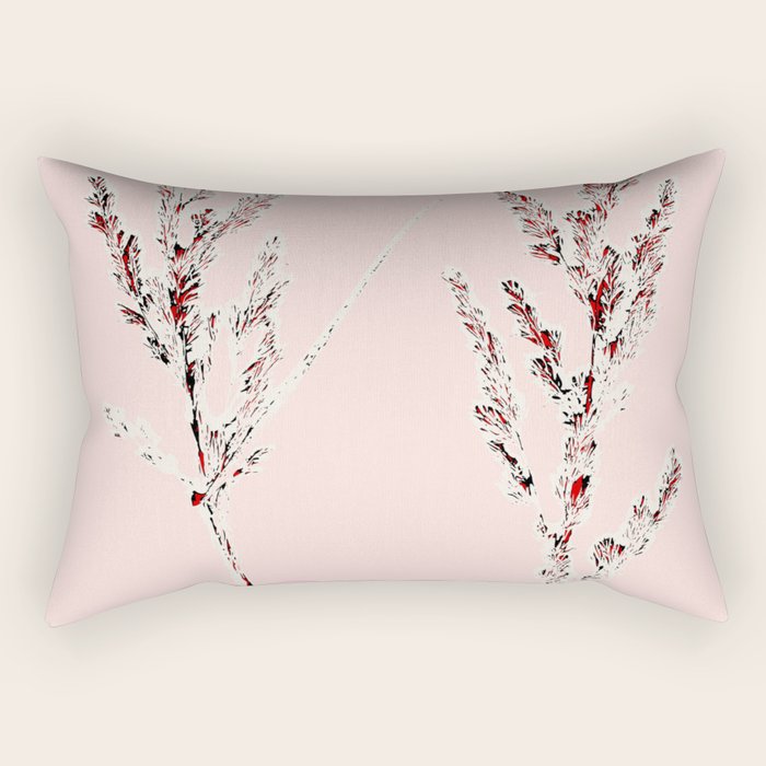 Plant based happyness Grasses 1 still life Rectangular Pillow Gallery Image 2