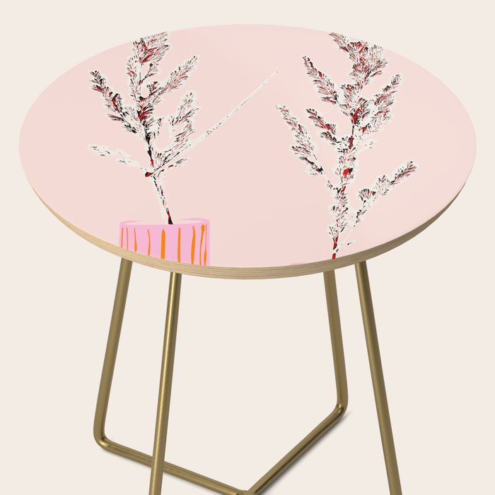 Plant based happyness Grasses 1 still life Side Table Gallery Image 2