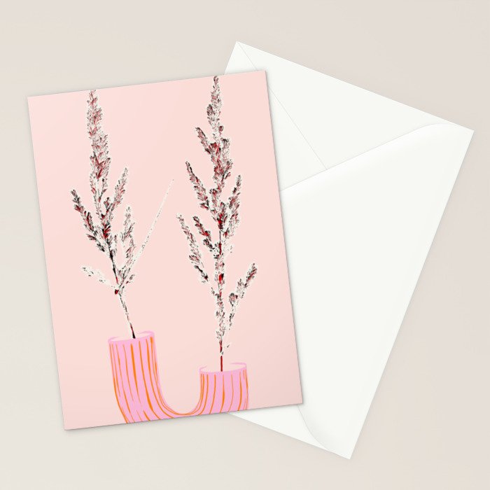 Plant based happyness Grasses 1 still life Stationery Card Gallery Image 2