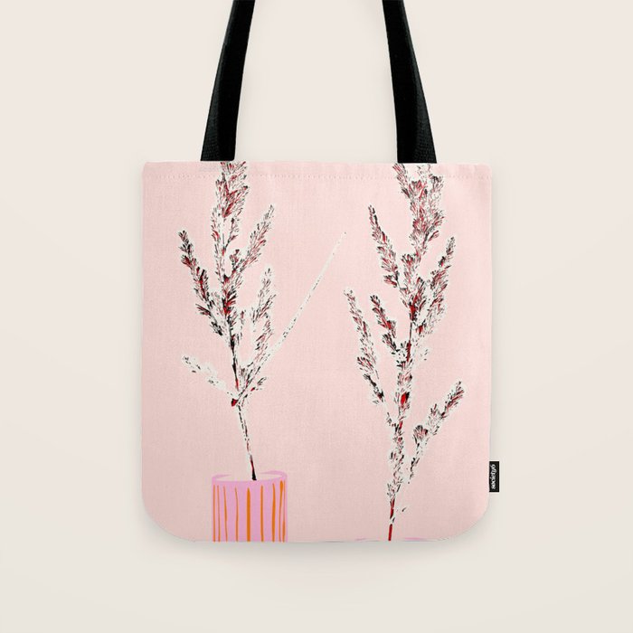 Plant based happyness Grasses 1 still life Tote Bag Gallery Image 1