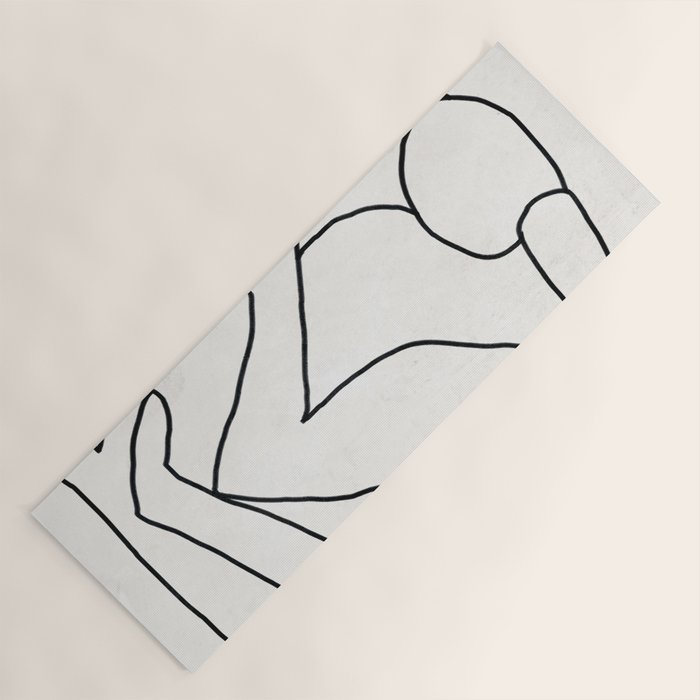 Abstract line art 2 Yoga Mat Gallery Image 1