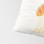 Croissants: Vintage Retro French Brunch Bakery Cafe Art Pillow Sham Gallery Image 4