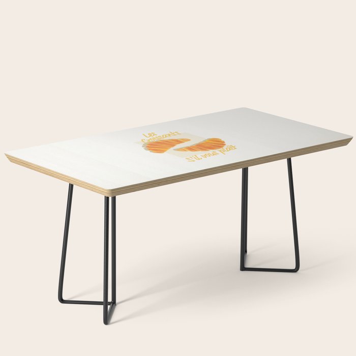 Croissants: Vintage Retro French Brunch Bakery Cafe Art Coffee Table Gallery Image 1