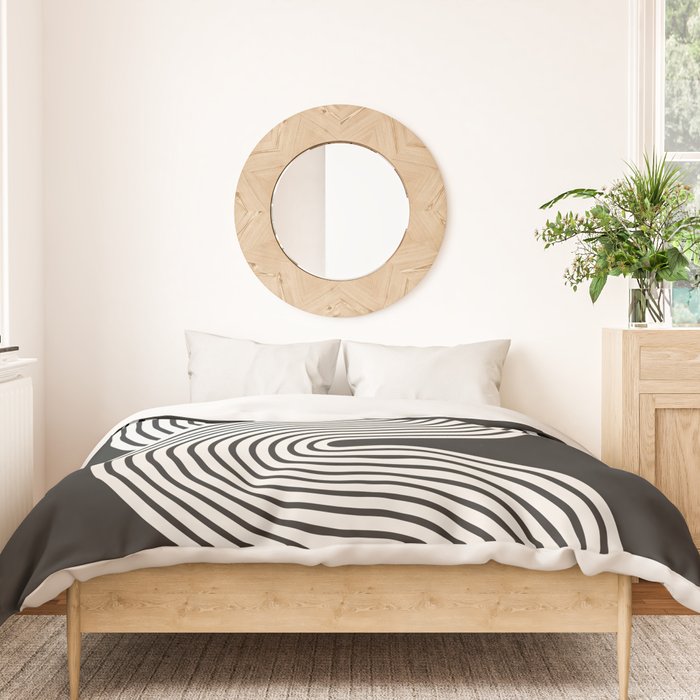 Candy Joyride: Black & White Edition Duvet Cover Gallery Image 3