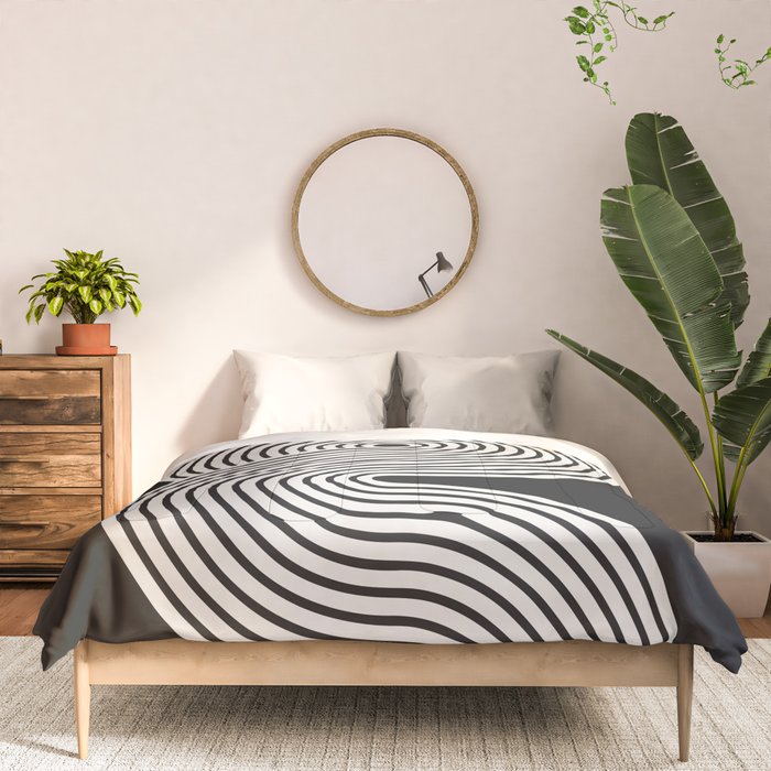 Candy Joyride: Black & White Edition Comforter Gallery Image 3