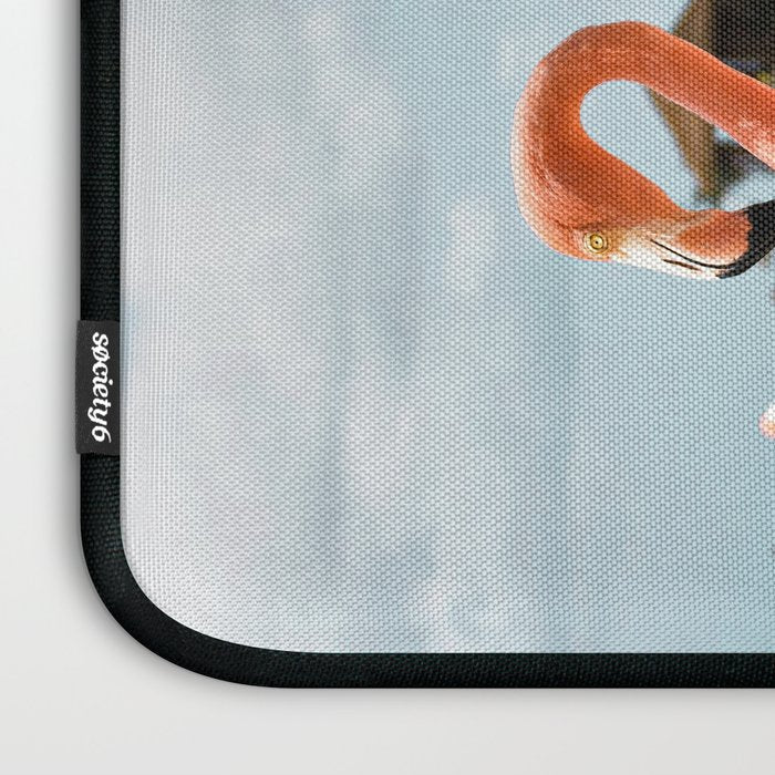 Pink Flamingo Beach Summer Photo | Aruba Tropical Island Art Print | Caribbean Travel Photography Laptop Sleeve Gallery Image 3