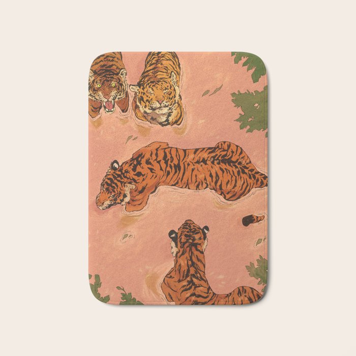 Tiger Beach Bath Mat Gallery Image 1