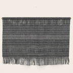 stitched stripes - charcoal Wall Hanging Gallery Image 1