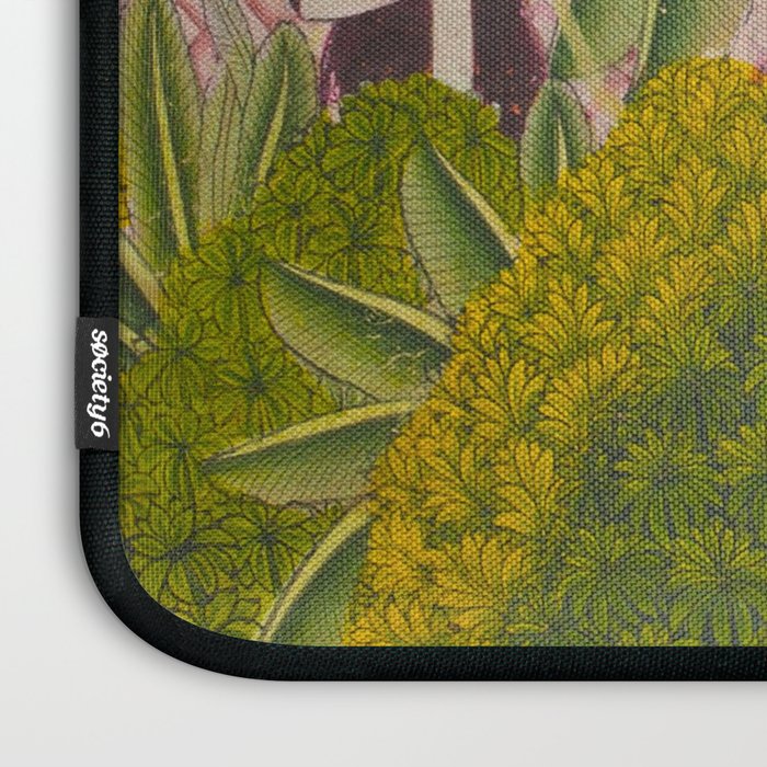Title Royal Women Feeding Fish Place India Indian Miniature Painting  Laptop Sleeve Gallery Image 3